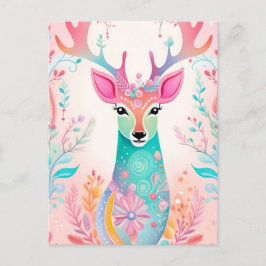 God Hjort jul Helg Vykort