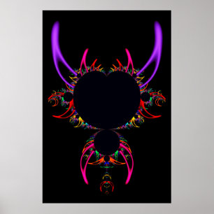 God Horns. Berömden Mandelbrot Set Poster