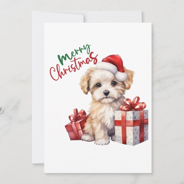 God Hund julkort (Framsida)