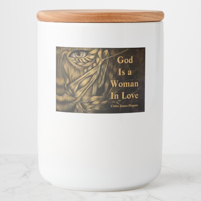 God is a Woman in Love stickers Mat Etiketter (Framsida)