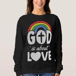 God Is About Love Christian Gay Pride Bohemian Rai T Shirt