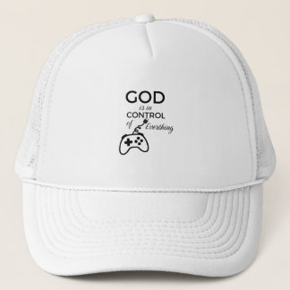 God Is In Control Christian Baseball Cap - Embroid Keps