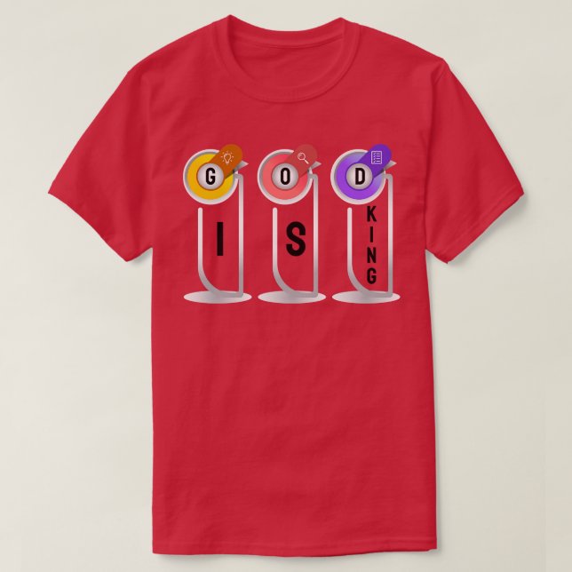 GOD IS KUNG T SHIRT (Design framsida)