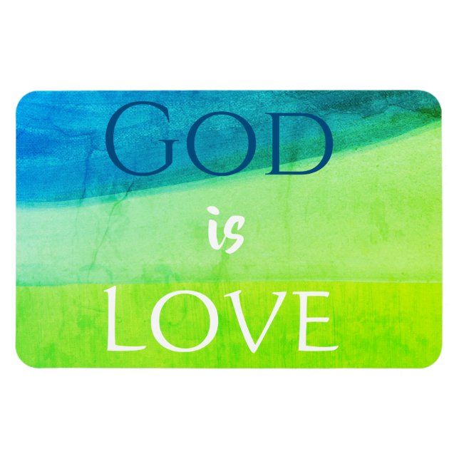 God is Love Inspirational Magnet (Horisontell)