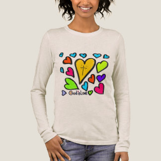 God is Love with Hearts T Shirt