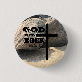 God is My Rock Bible Verse Black Cross Christian Knapp