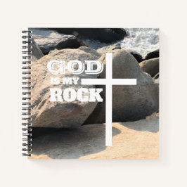 God is My Rock Bible Verse White Cross Christian