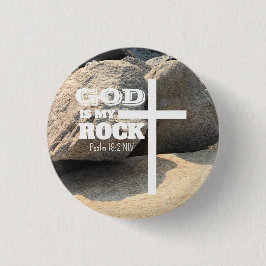 God is My Rock Bible Verse White Cross Christian Knapp