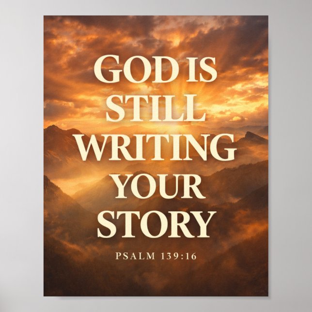 God Is Still Writing Your Story | Faith Hope Poster (Framsidan)