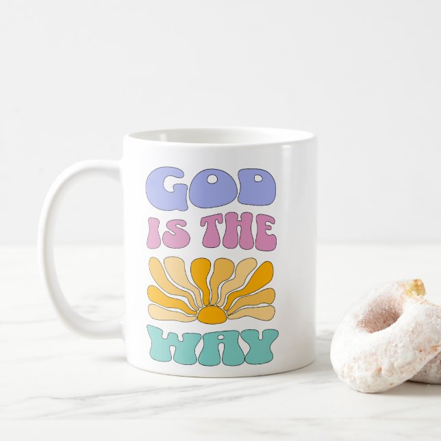 God is the Way Kaffemugg (Med munk)