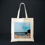 " God is Very Creative " Tote Bag Tygkasse<br><div class="desc">Coastal ,  Rainbow,  Beach Floral Spring or Easter Tote bag</div>