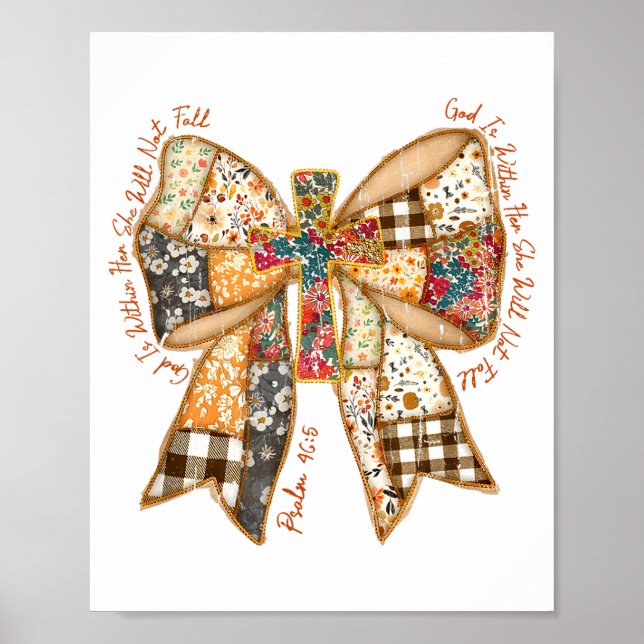 God Is Within Her She Will Not Fall, Jesus, Christ Poster (Framsidan)