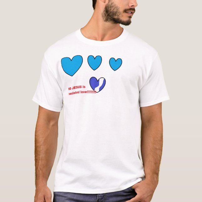 GOD JESUS översätts till kärlek T Shirt (Framsida)