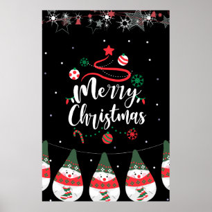 God Jingle Klockor Glatt Hälsning Collection Poster