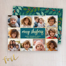 God jul - 10 foto - Modern skript Guld