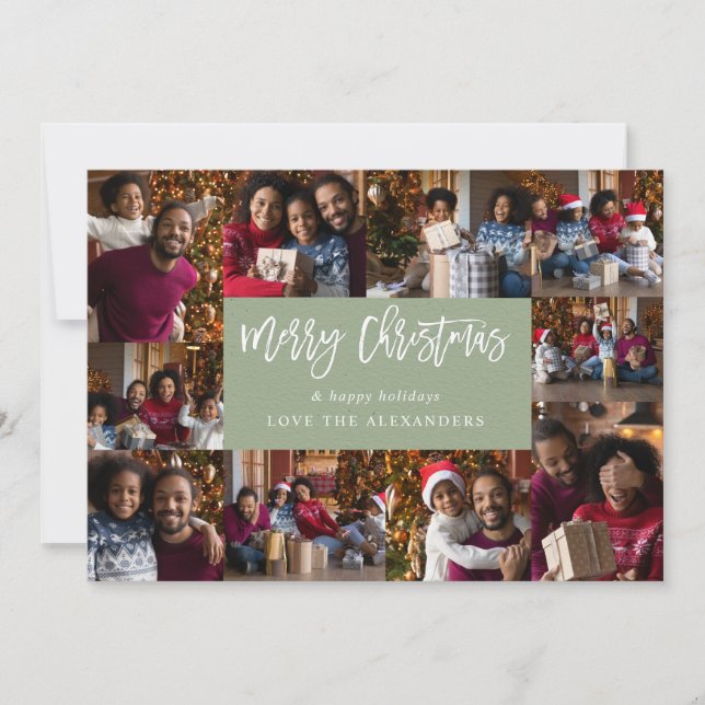 God jul 10 Multi Photo - Grönt P (Framsida)