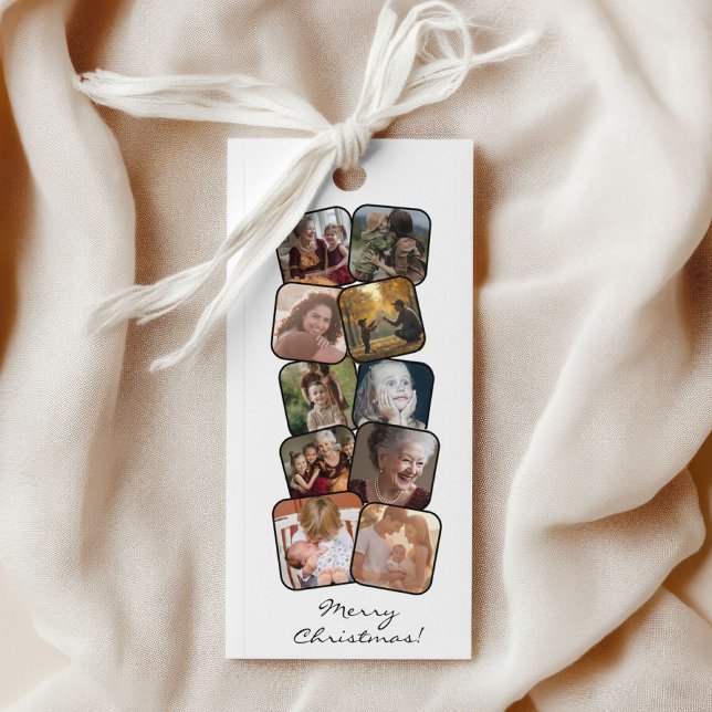 God jul 10 Photo Collage Bookmark Reklamkort (Skapare uppladdad)