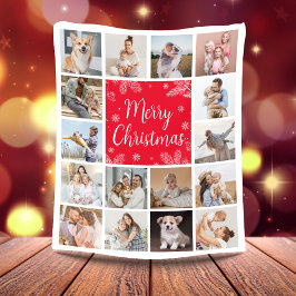 God jul 16 Photo Collage Family Fleecefilt