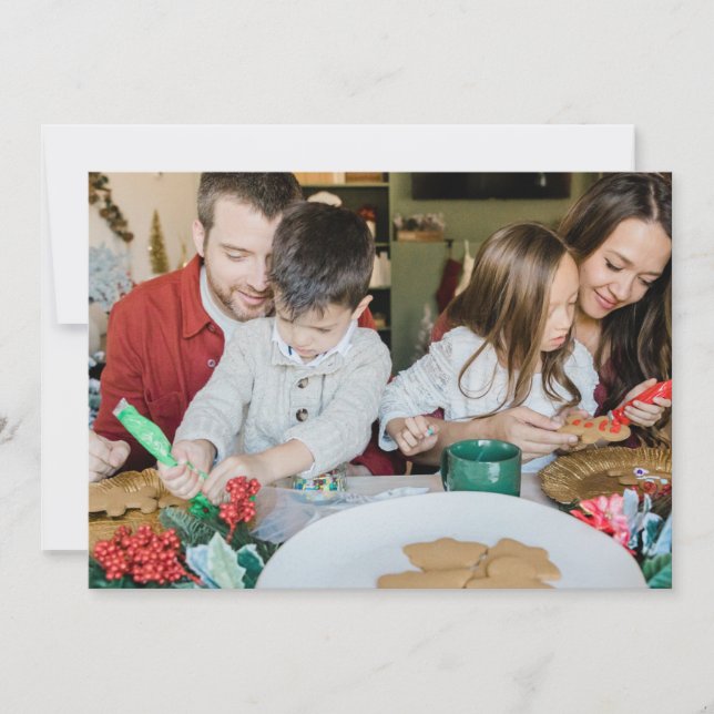 God jul 1-foto julkort (Framsida)