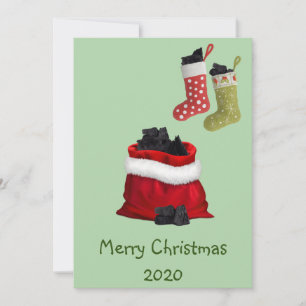 God Jul 2020 Covid-kol i julstrumpor Julkort