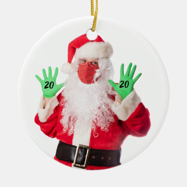 God jul 2020 i Mask Julgransprydnad Keramik (Framsidan)