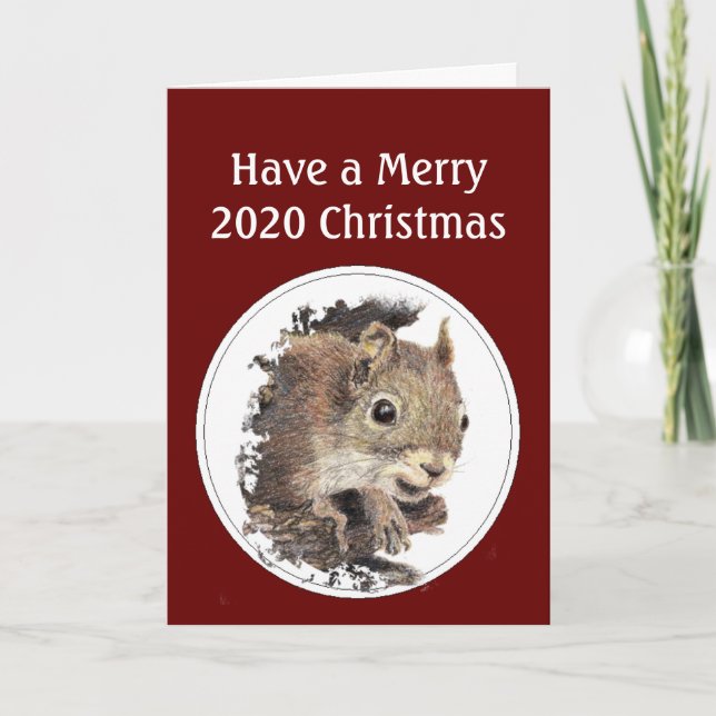 God jul 2020, trots Nöt! Humor Helgkort (Framsida)