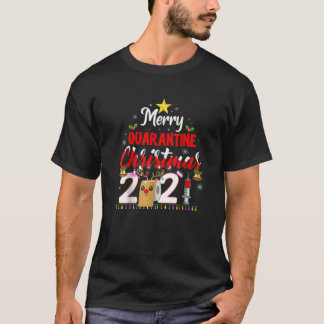 God jul 2021 Reindeer Funny Pajamas Family T Shirt