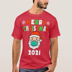 God jul 2021 Santa Wearing Mask Kids Todd T Shirt