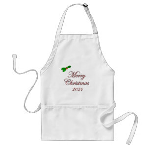 God jul 2024 Anpassat Glitter Apron Förkläde