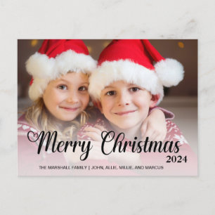 God Jul 2024 Foto Typografi Helg Vykort