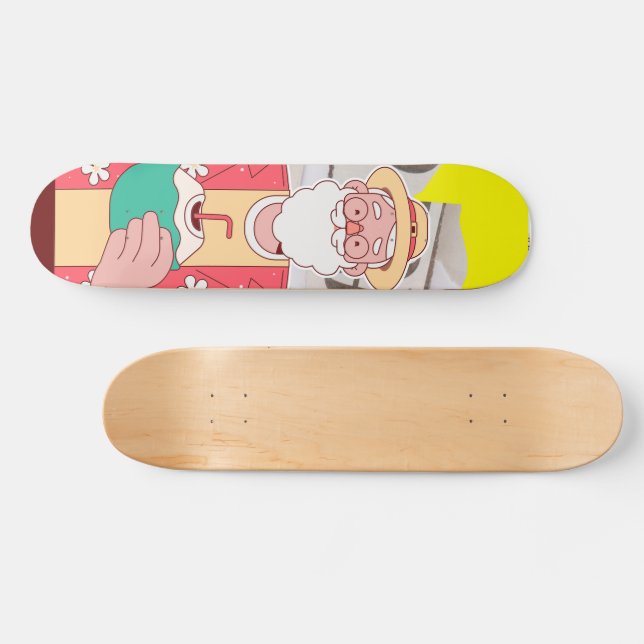 God jul 2024 mini skateboard bräda 18,5 cm (Horz)