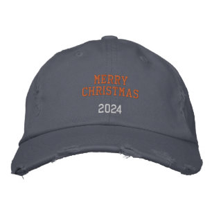 God Jul 2024 Stilig Skottland Blå Färg Broderad Keps