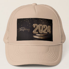 God Jul 2024 Tryckt Festlig Stämning Khaki Keps