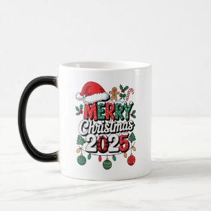 God Jul 2025 Pyjamas Santa Hatt Xmas Vinter Magisk Mugg