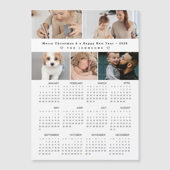 God jul 2026 års kalenderfoton (Framsida)