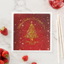 God jul 20XX Red Guld Träd Stars
