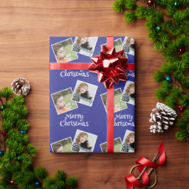 God jul 2-anpassningsbarnas foton och stjärnor presentpapper