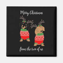 God jul 2 avvisade Dachshunds Magnet