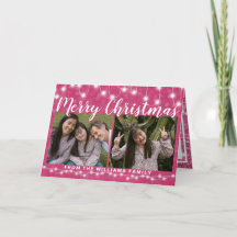 God Jul 2 Foto Rosa Glitter