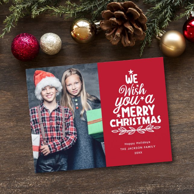 God jul 2-foton helg vykort (Skapare uppladdad)