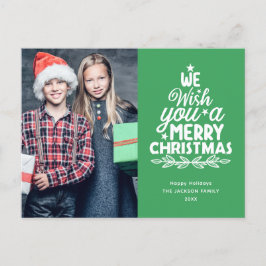 God jul 2-foton Helgdag vykort
