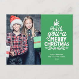 God jul 2-foton Helgdag vykort