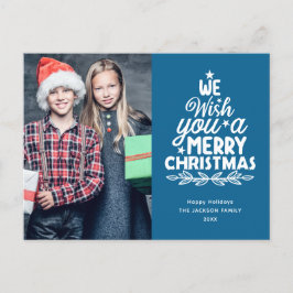 God jul 2-foton Helgdag vykort