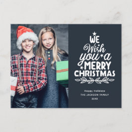 God jul 2-foton Helgdag vykort