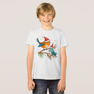 God jul 2 Lovande fåglar T Shirt