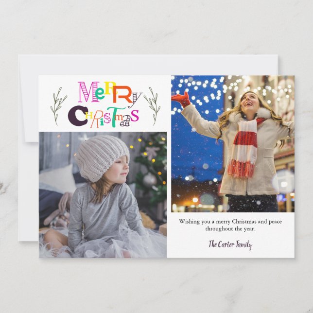 God jul 2 Photo Collage Typography Artsy (Framsida)