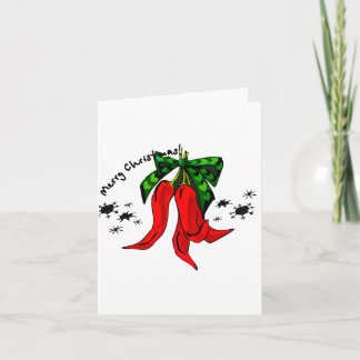 god jul 2-röd peppardesign helgkort