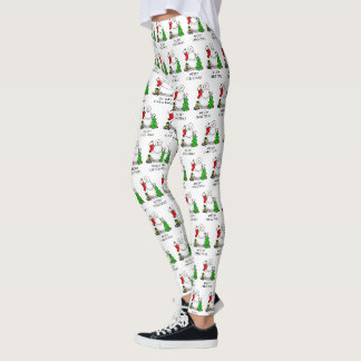 God jul 2 Träd, Snögubbe Leggings