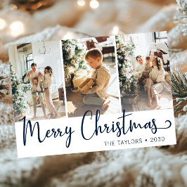 God jul 3-foto julkort