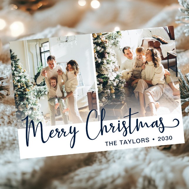 God jul 3-foto julkort (Skapare uppladdad)